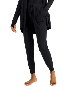 Alfani Super Soft Solid Jogger Pajama Pants, Created For Macy's