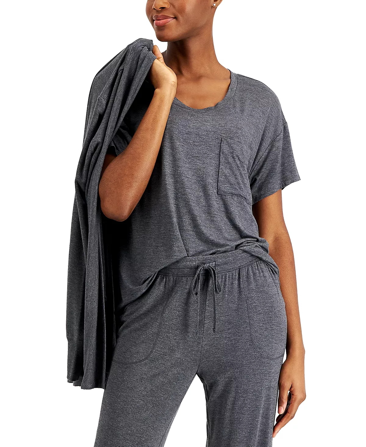 Super Soft Scoop-Neck Pajama Top, Created For Macy's Alfani Super Soft Scoop-Neck Pajama Top, Created For Macy's -B.TEMPT’D Shop