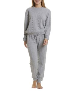 Splendid Women's Ellie Cable Knit 2 Piece Pajama Set