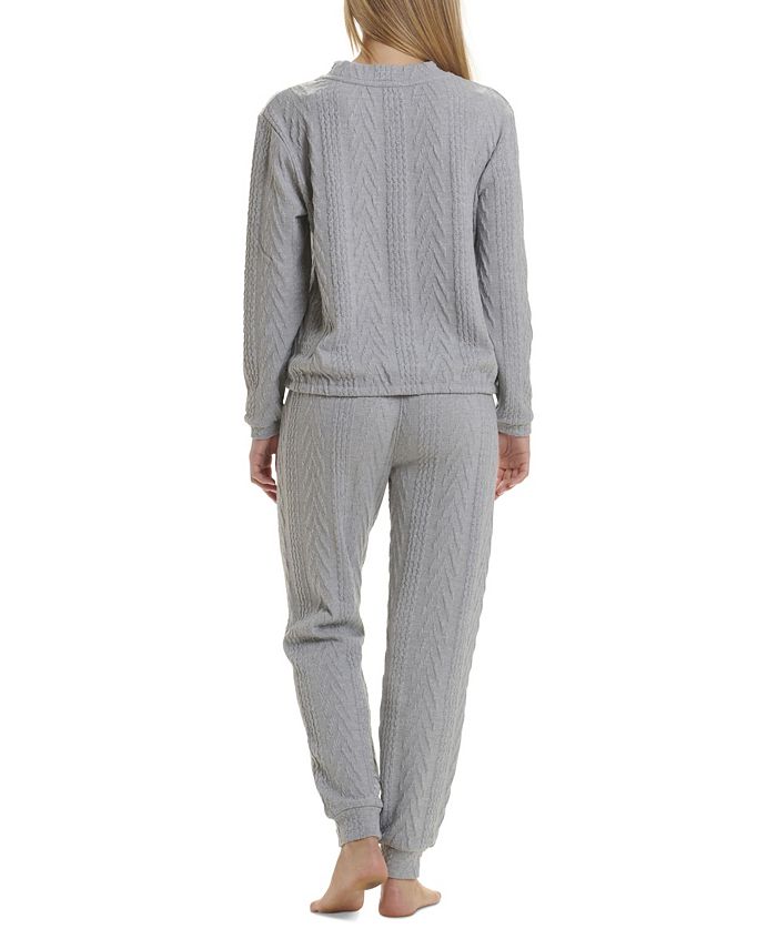 Women's Ellie Cable Knit 2 Piece Pajama Set Splendid Women's Ellie Cable Knit 2 Piece Pajama Set -B.TEMPT’D Shop