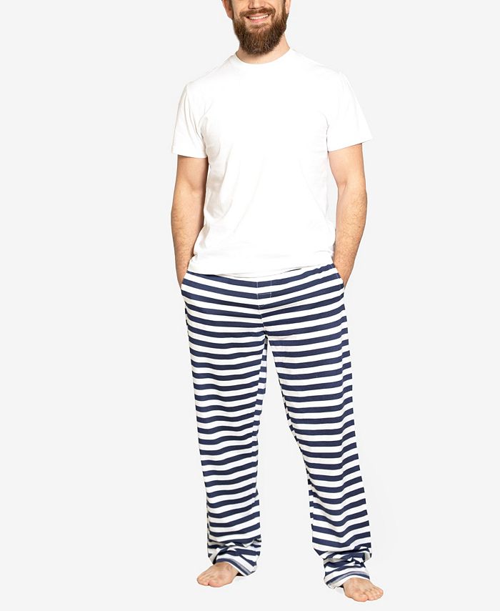 Nautical Stripe Neutral Men's 2-Piece Pajama Set Pajamas For Peace Nautical Stripe Neutral Men's 2-Piece Pajama Set -B.TEMPT’D Shop