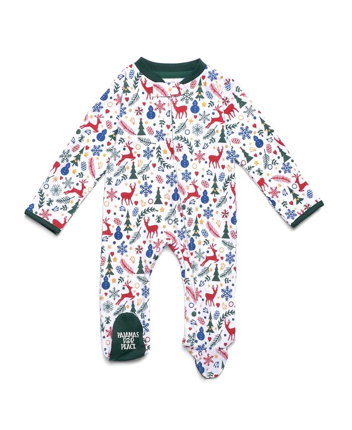 Christmas Peace Baby Boys And Girls Coveralls Pajamas For Peace Christmas Peace Baby Boys And Girls Coveralls -B.TEMPT’D Shop