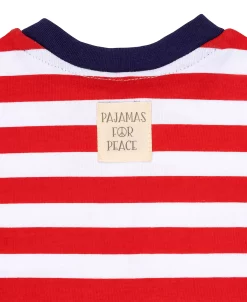 Pajamas For Peace Love Stripe Baby Boys And Girls Coveralls -B.TEMPT’D Shop 20346039 fpx
