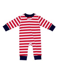 Pajamas For Peace Love Stripe Baby Boys And Girls Coveralls