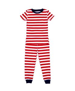 Pajamas For Peace Love Stripe Toddler Boys And Girls 2-Piece Pajama Set