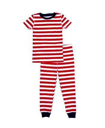 Love Stripe Little Boys And Girls 2-Piece Pajama Set Pajamas For Peace Love Stripe Little Boys And Girls 2-Piece Pajama Set -B.TEMPT’D Shop