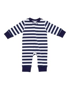 Pajamas For Peace Nautical Stripe Baby Boys And Girls Coveralls