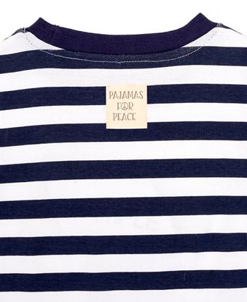 Nautical Stripe Baby Boys And Girls 2-Piece Pajama Set Pajamas For Peace Nautical Stripe Baby Boys And Girls 2-Piece Pajama Set -B.TEMPT’D Shop