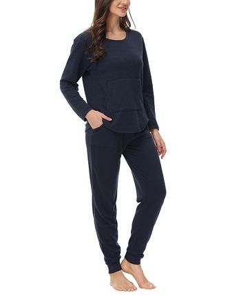 Women's Kangaroo Long Sleeve Top With Jogger Set Beautyrest Women's Kangaroo Long Sleeve Top With Jogger Set -B.TEMPT’D Shop