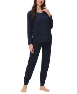 Beautyrest Plus Size Kangaroo Long Sleeve Top With Jogger Set 5 Beautyrest Plus Size Kangaroo Long Sleeve Top With Jogger Set -B.TEMPT’D Shop 20469251 fpx