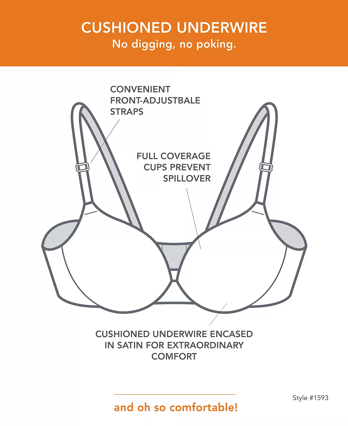 ® This Is Not A Bra™ Cushioned Underwire Lightly Lined T-Shirt Bra 1593 Warner's ® This Is Not A Bra™ Cushioned Underwire Lightly Lined T-Shirt Bra 1593 -B.TEMPT’D Shop