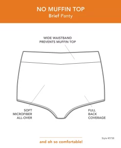 Warner's ® No Pinching No Problems® Tailored Brief 5738 -B.TEMPT’D Shop 20658408 fpx