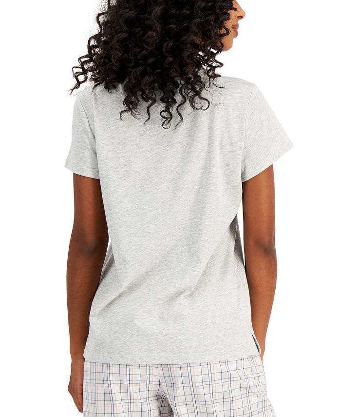 Everyday Cotton V-Neck Pajama T-Shirt, Created For Macy's Charter Club Everyday Cotton V-Neck Pajama T-Shirt, Created For Macy's -B.TEMPT’D Shop