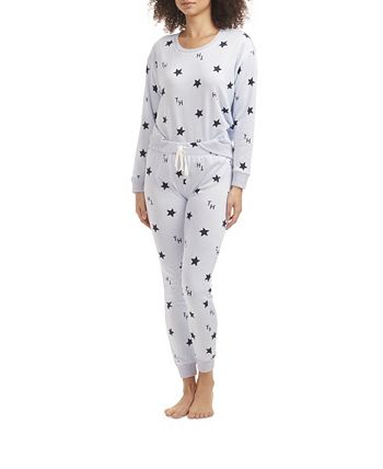 Women's Hacci Printed Pajama Pullover Pant Set Tommy Hilfiger Women's Hacci Printed Pajama Pullover Pant Set -B.TEMPT’D Shop