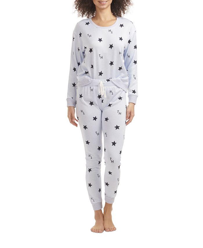 Women's Hacci Printed Pajama Pullover Pant Set Tommy Hilfiger Women's Hacci Printed Pajama Pullover Pant Set -B.TEMPT’D Shop