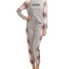 Tommy Hilfiger Women's Hacci Print Blocked Pajama Set