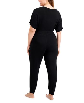 Plus Size Essential Jogger Pajama Pants, Created For Macy's Alfani Plus Size Essential Jogger Pajama Pants, Created For Macy's -B.TEMPT’D Shop
