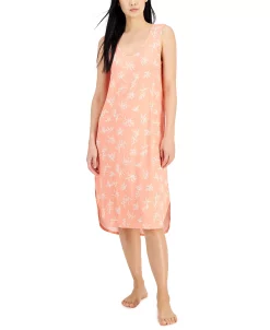 Alfani Women's Side Slit Chemise Nightgown, Created For Macy's 5 Alfani Women's Side Slit Chemise Nightgown, Created For Macy's -B.TEMPT’D Shop 21143329 fpx