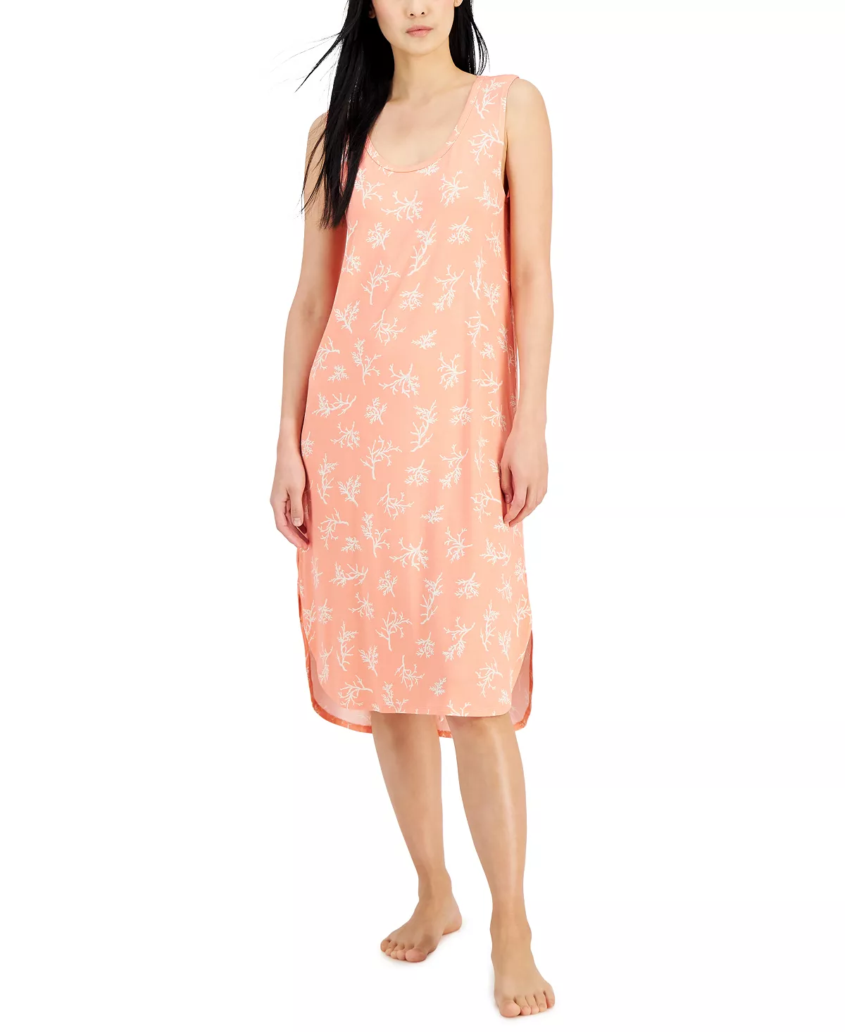 Women's Side Slit Chemise Nightgown, Created For Macy's Alfani Women's Side Slit Chemise Nightgown, Created For Macy's -B.TEMPT’D Shop