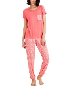 Charter Club Short-Sleeve & Pants Pajama Set, Created For Macy's