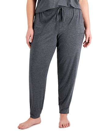 Plus Size Heathered Essential Jogger Pants, Created For Macy's Alfani Plus Size Heathered Essential Jogger Pants, Created For Macy's -B.TEMPT’D Shop