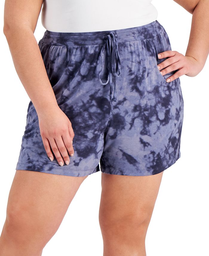 Plus Size Super Soft Printed Pajama Shorts, Created For Macy's Jenni Plus Size Super Soft Printed Pajama Shorts, Created For Macy's -B.TEMPT’D Shop