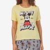 Disney Women's Mickey Mouse Printed Short-Sleeve Pajama Shirt 2 Disney Women's Mickey Mouse Printed Short-Sleeve Pajama Shirt -B.TEMPT’D Shop 21309236 fpx