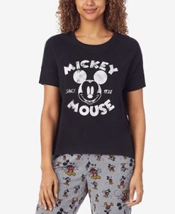 Disney Women's Mickey Mouse Printed Short-Sleeve Pajama Shirt 7 Disney Women's Mickey Mouse Printed Short-Sleeve Pajama Shirt -B.TEMPT’D Shop 21309271 fpx