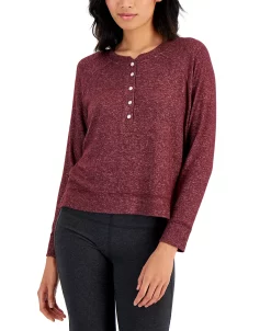 Alfani Women's Long-Sleeve Hacci Pajama Top, Created For Macy's 4 Alfani Women's Long-Sleeve Hacci Pajama Top, Created For Macy's -B.TEMPT’D Shop 21351225 fpx