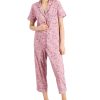 Charter Club Women's Notch-Collar & Cropped Pajama Pants Set -B.TEMPT’D Shop 21357958 fpx