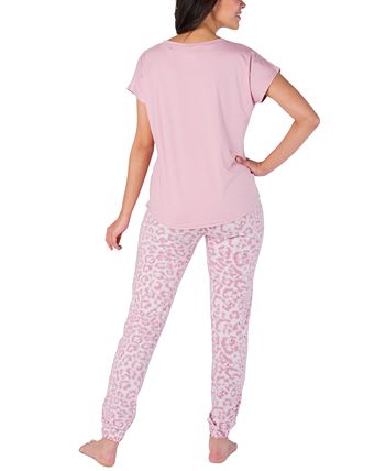 Women's Snoopy Leopard-Print Pajama Set Munki Munki Women's Snoopy Leopard-Print Pajama Set -B.TEMPT’D Shop