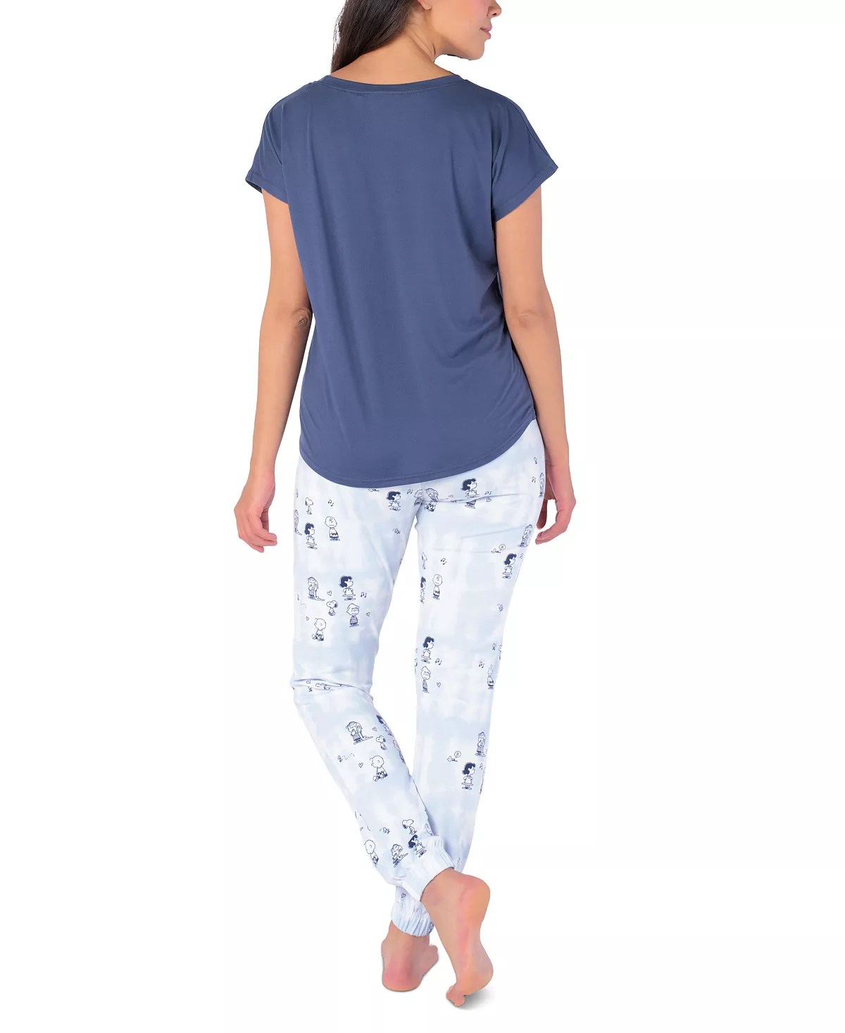 Women's Peanuts Party Tie-Dyed Pajama Set Munki Munki Women's Peanuts Party Tie-Dyed Pajama Set -B.TEMPT’D Shop
