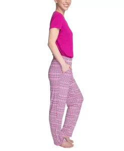 Hanes Women's Short Sleeve Henley Top & Pajama Pants Set 8 Hanes Women's Short Sleeve Henley Top & Pajama Pants Set -B.TEMPT’D Shop 21478785 fpx