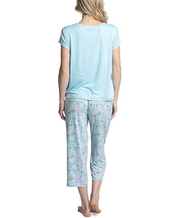 Women's Super Soft 2-Pc. T-Shirt & Capri Pajama Set Muk Luks Women's Super Soft 2-Pc. T-Shirt & Capri Pajama Set -B.TEMPT’D Shop