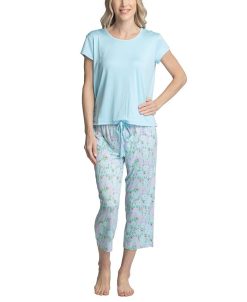 Muk Luks Women's Super Soft 2-Pc. T-Shirt & Capri Pajama Set 5 Muk Luks Women's Super Soft 2-Pc. T-Shirt & Capri Pajama Set -B.TEMPT’D Shop 21534437 fpx