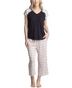 Muk Luks Women's Twinning 2-Pc. Short Sleeve & Capri Pajama Set 8 Muk Luks Women's Twinning 2-Pc. Short Sleeve & Capri Pajama Set -B.TEMPT’D Shop 21534539 fpx