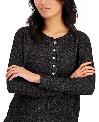 Women's Long-Sleeve Hacci Pajama Top, Created For Macy's Alfani Women's Long-Sleeve Hacci Pajama Top, Created For Macy's -B.TEMPT’D Shop
