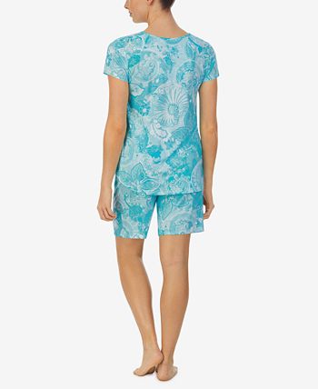 Women's Boxer Short Sleeves Pajama Set, 2 Piece Ellen Tracy Women's Boxer Short Sleeves Pajama Set, 2 Piece -B.TEMPT’D Shop