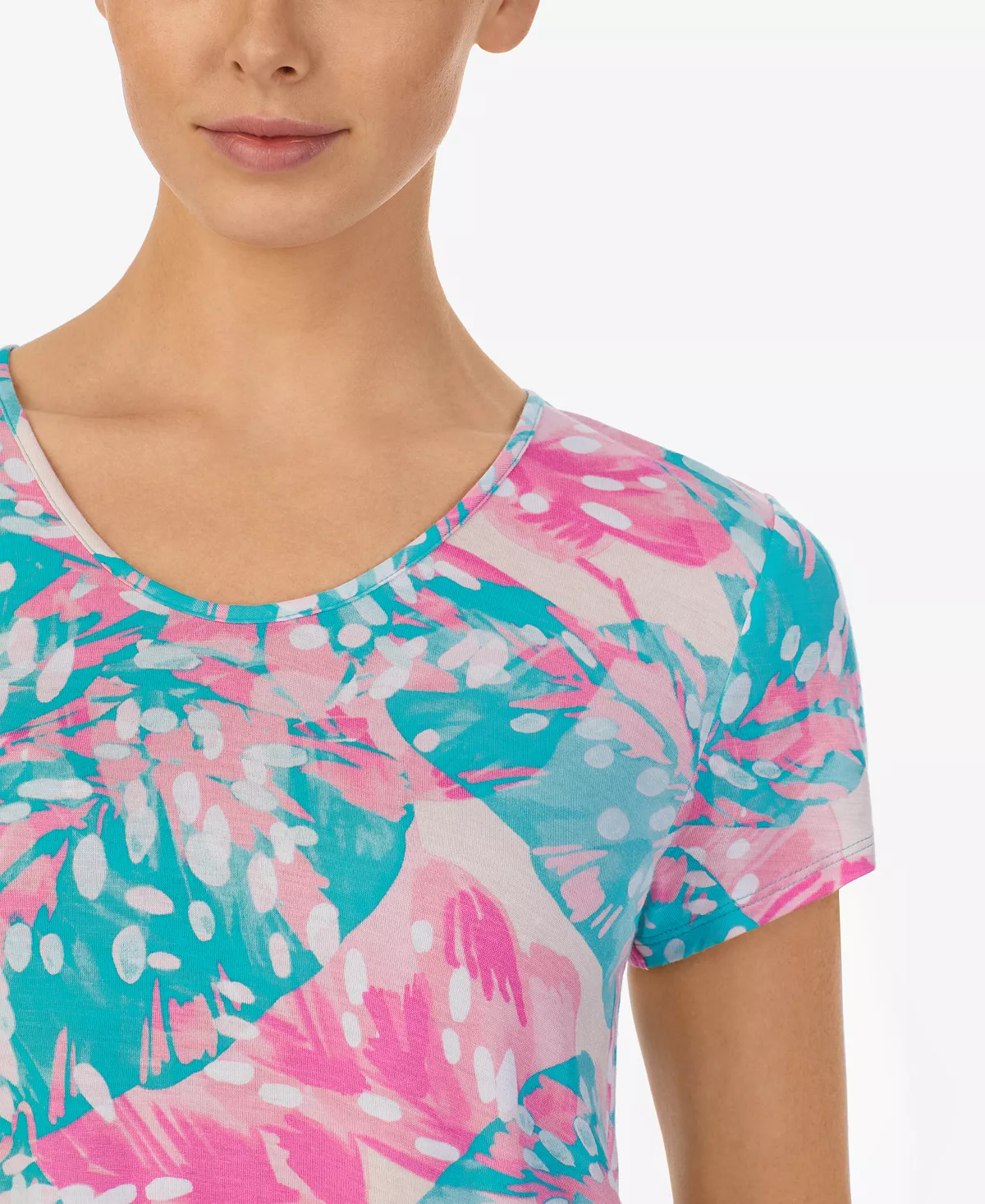 Women's Boxer Short Sleeves Pajama Set, 2 Piece Ellen Tracy Women's Boxer Short Sleeves Pajama Set, 2 Piece -B.TEMPT’D Shop