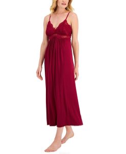 INC International Concepts Knit Lace Cup Long Nightgown Lingerie, Created For Macy's