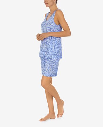 Women's Bermuda Sleeveless Pajama Set, 2 Piece Ellen Tracy Women's Bermuda Sleeveless Pajama Set, 2 Piece -B.TEMPT’D Shop