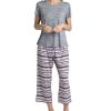 Muk Luks Women's 3-Pc. T-Shirt, Pants & Shorts Pajama Set