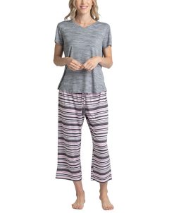 Muk Luks Women's 3-Pc. T-Shirt, Pants & Shorts Pajama Set