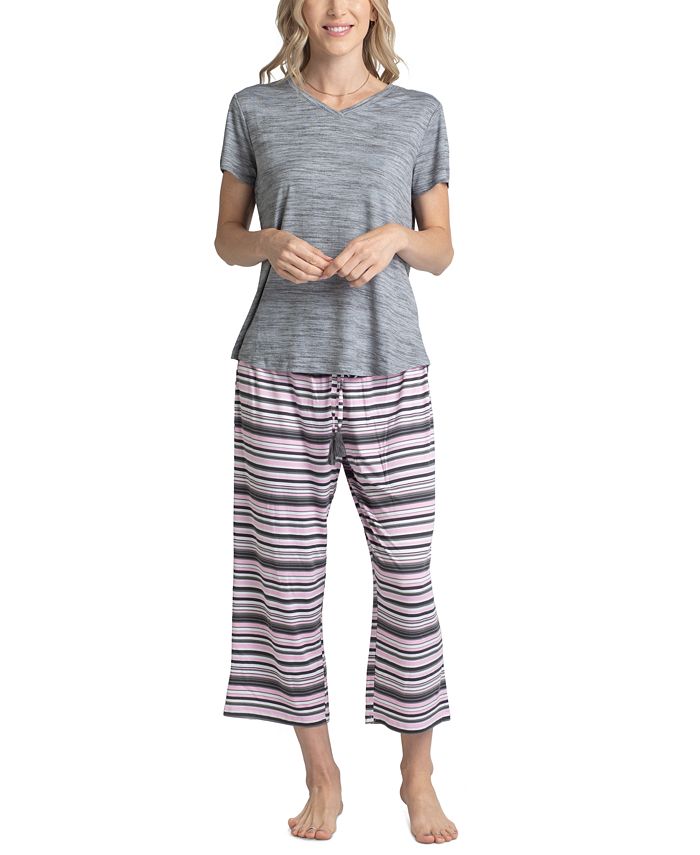 Women's 3-Pc. T-Shirt, Pants & Shorts Pajama Set Muk Luks Women's 3-Pc. T-Shirt, Pants & Shorts Pajama Set -B.TEMPT’D Shop