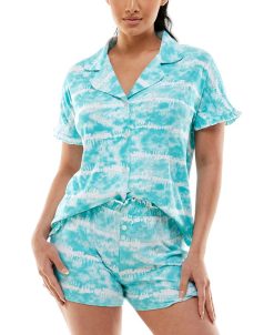 Roudelain Yummy Ruffle-Trim Notch Collar 2-Pc. Pajama Set 5 Roudelain Yummy Ruffle-Trim Notch Collar 2-Pc. Pajama Set -B.TEMPT’D Shop 21742905 fpx