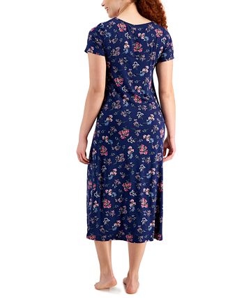 Women's Short-Sleeve Floral Nightgown, Created For Macy's Charter Club Women's Short-Sleeve Floral Nightgown, Created For Macy's -B.TEMPT’D Shop