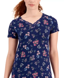 Charter Club Women's Short-Sleeve Floral Nightgown, Created For Macy's 5 Charter Club Women's Short-Sleeve Floral Nightgown, Created For Macy's -B.TEMPT’D Shop 21750816 fpx