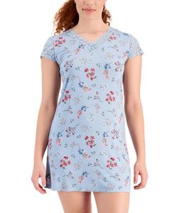 Charter Club Women's Lace-Trim Floral Chemise, Created For Macy's -B.TEMPT’D Shop 21750907 fpx