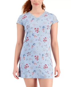 Charter Club Women's Lace-Trim Floral Chemise, Created For Macy's -B.TEMPT’D Shop 21750907 fpx