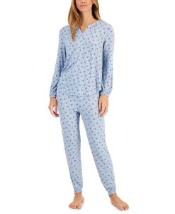 Charter Club Women's Modern Essentials Long Sleeve Pajama Set, Created For Macy's